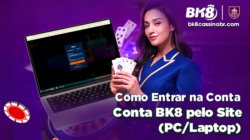Como Entrar na Conta BK8 pelo Site (PC/Laptop)